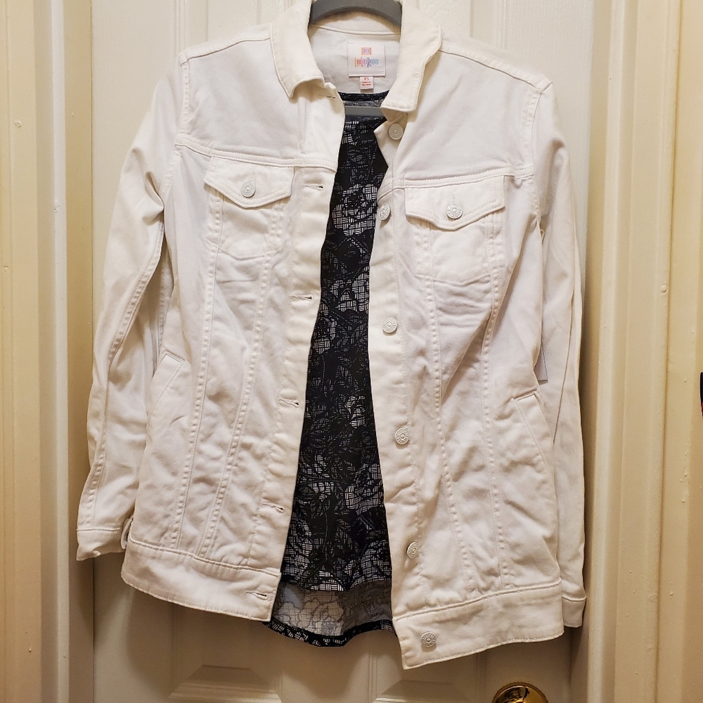 XS Lularoe Jaxon Jean jacket